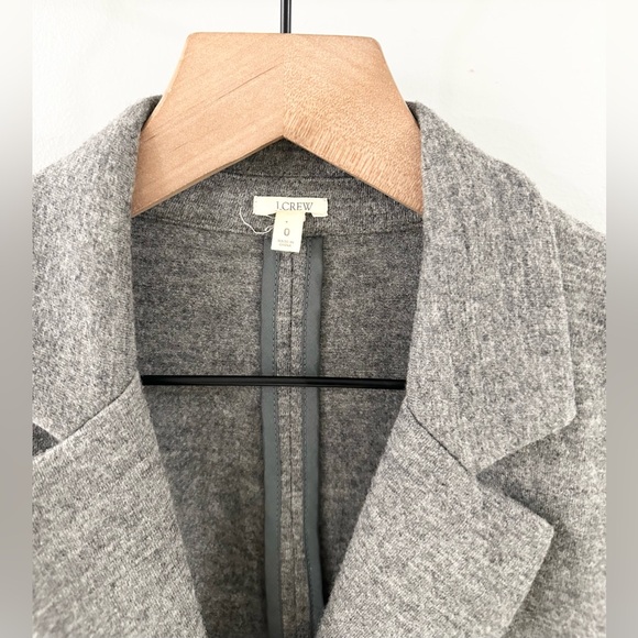 J. Crew Double Breasted Wool Pea Coat Gray Size 0 - Picture 5 of 6